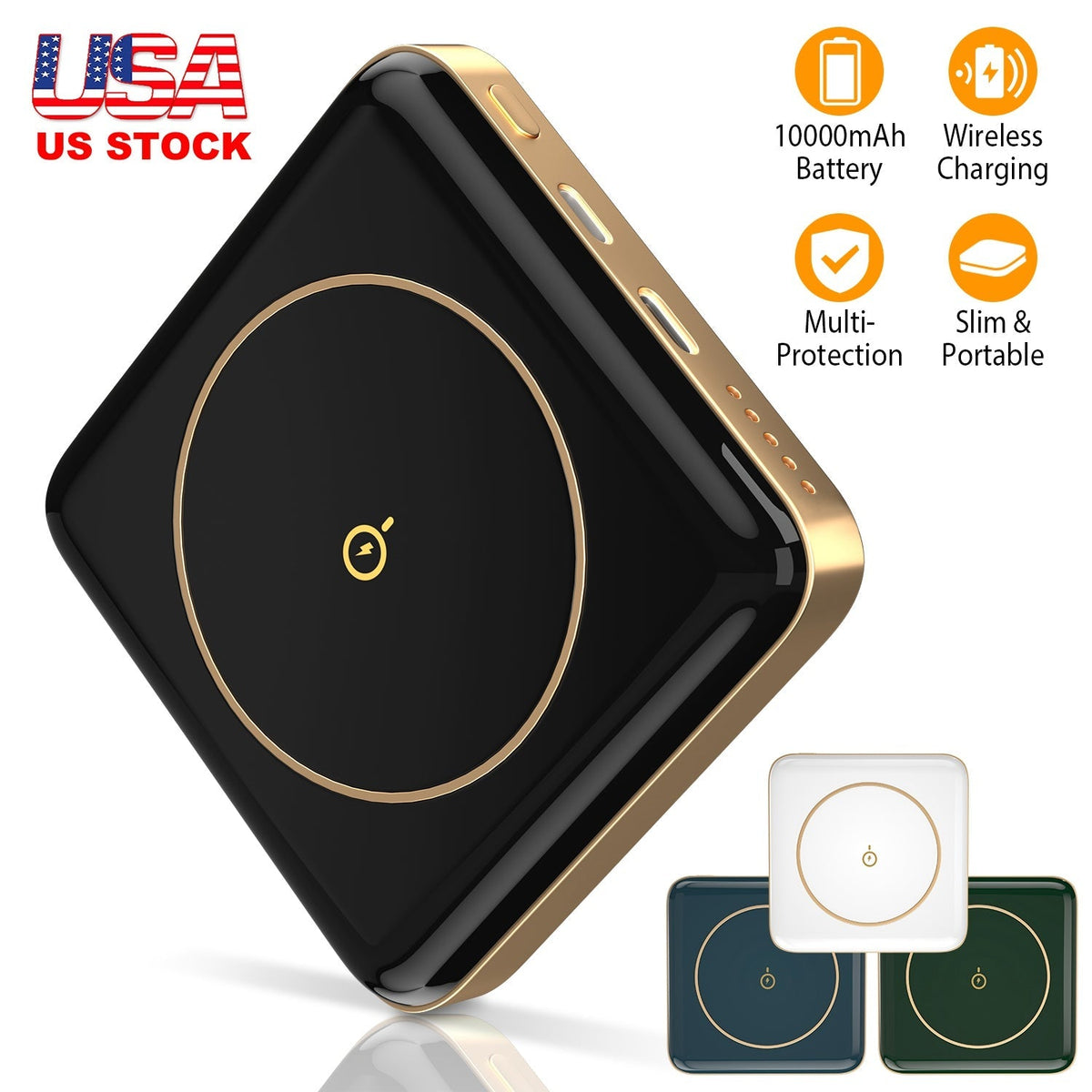 Magnetic Wireless Power Bank 10000mAh Magnetic Portable Charger MagSafe Wireless Power Bank Fit for IOS Phones 14/13/12/11 Series
