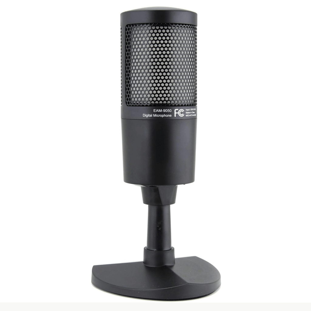 Emerson USB Gaming & Streaming Microphone with RGB Lighting with Tap-to-Mute