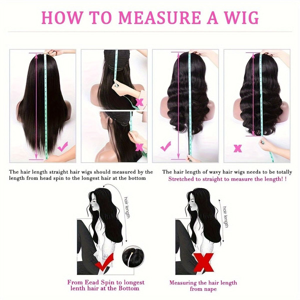 5x5 HD Lace Glueless Closure Wig - Human Hair Straight Pre Plucked Pre Cut No Glue 3 Seconds to Wear - Transparent Lace Front Wigs for Women 180 Density Pre Bleached Knots