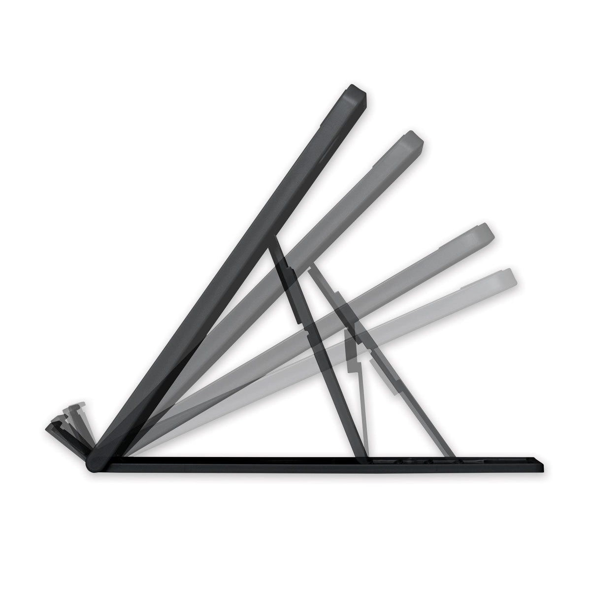 Kensington SmartFit Easy Riser Laptop Cooling Stand, 13" x 9.5" x 0.8" to 7.1", Black, Supports 8 lbs