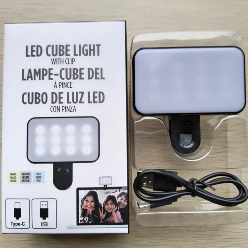 Cross-border Mobile Live Streaming Video Photography Fill Light LED Flash Light Camera Lighting Lamp Video Conference VLOG Lamp