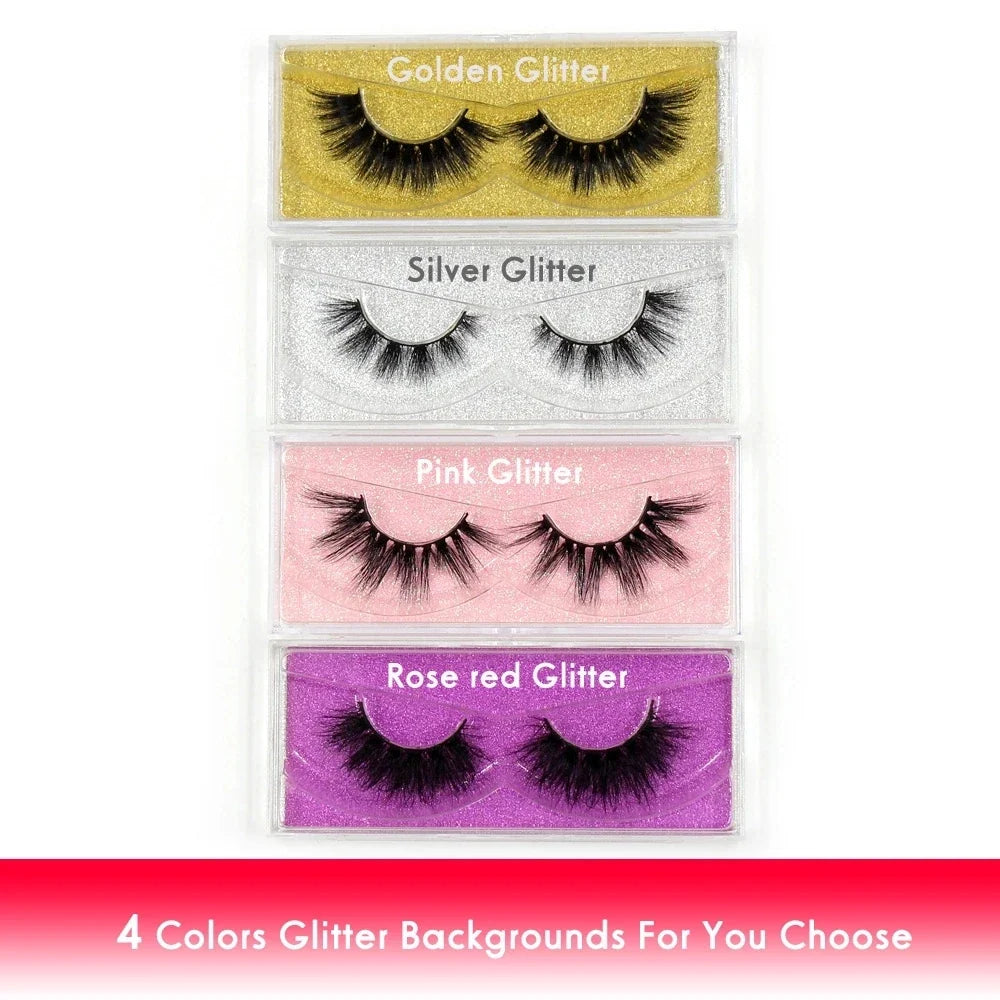 LEHUAMAO 5D Mink Hair False Eyelashes Wispy Cross Natural Mink Lashes Fluffy Eyelash Extension Tools Makeup Handmade Eye lashes