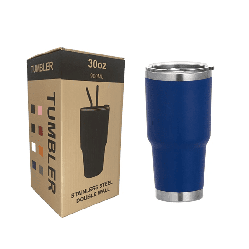 30oz Stainless Steel Tumblers – Insulated Travel Mug with Lid