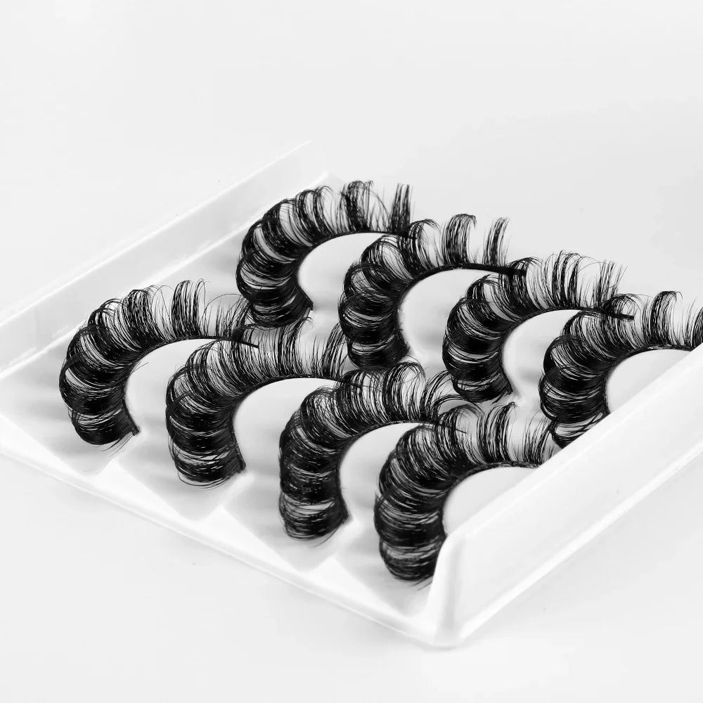 3D Mink Eyelashes Reusable Fluffy Russian Strip Lashes eyelashes extensions