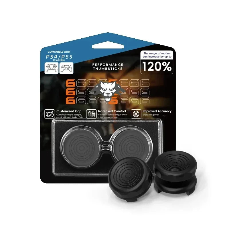2PCS High-Rise Analog Stick Cap for PS4 PS5 Xbox One | FPS Precision Thumb Grip Joystick Cover