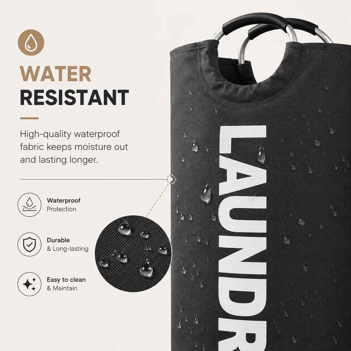115L Collapsible Laundry Hampers – 2-Pack