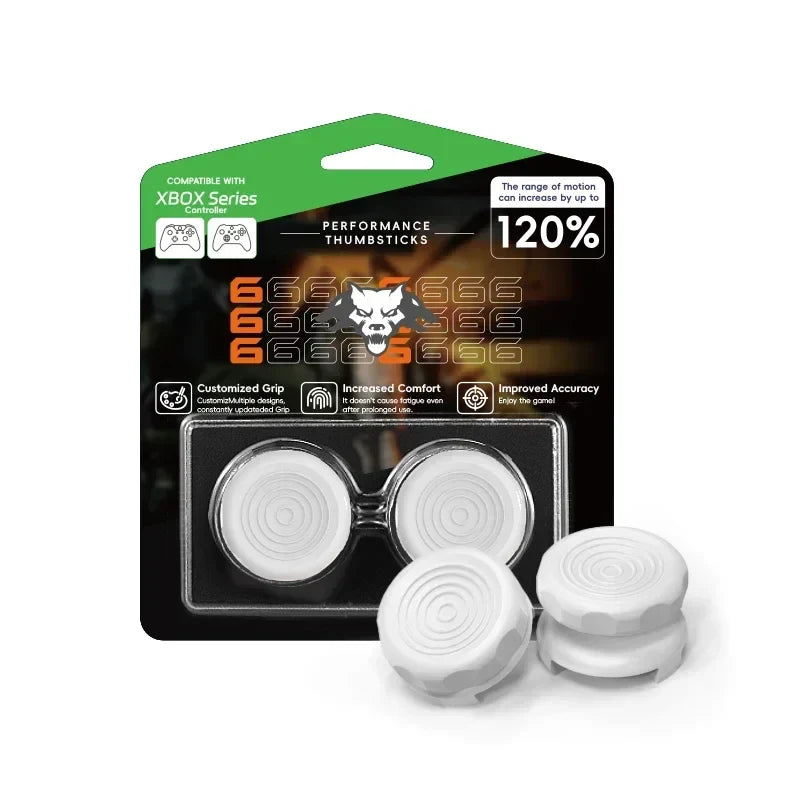 2PCS High-Rise Analog Stick Cap for PS4 PS5 Xbox One | FPS Precision Thumb Grip Joystick Cover