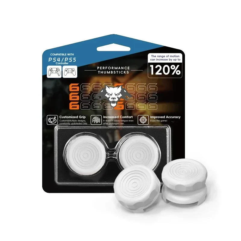 2PCS High-Rise Analog Stick Cap for PS4 PS5 Xbox One | FPS Precision Thumb Grip Joystick Cover
