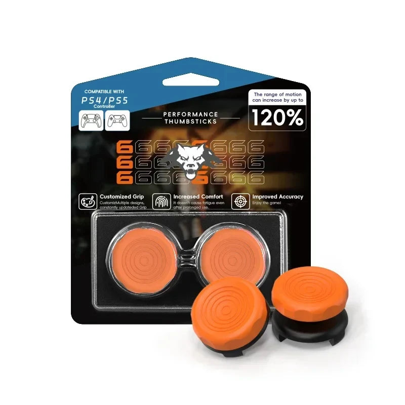 2PCS High-Rise Analog Stick Cap for PS4 PS5 Xbox One | FPS Precision Thumb Grip Joystick Cover