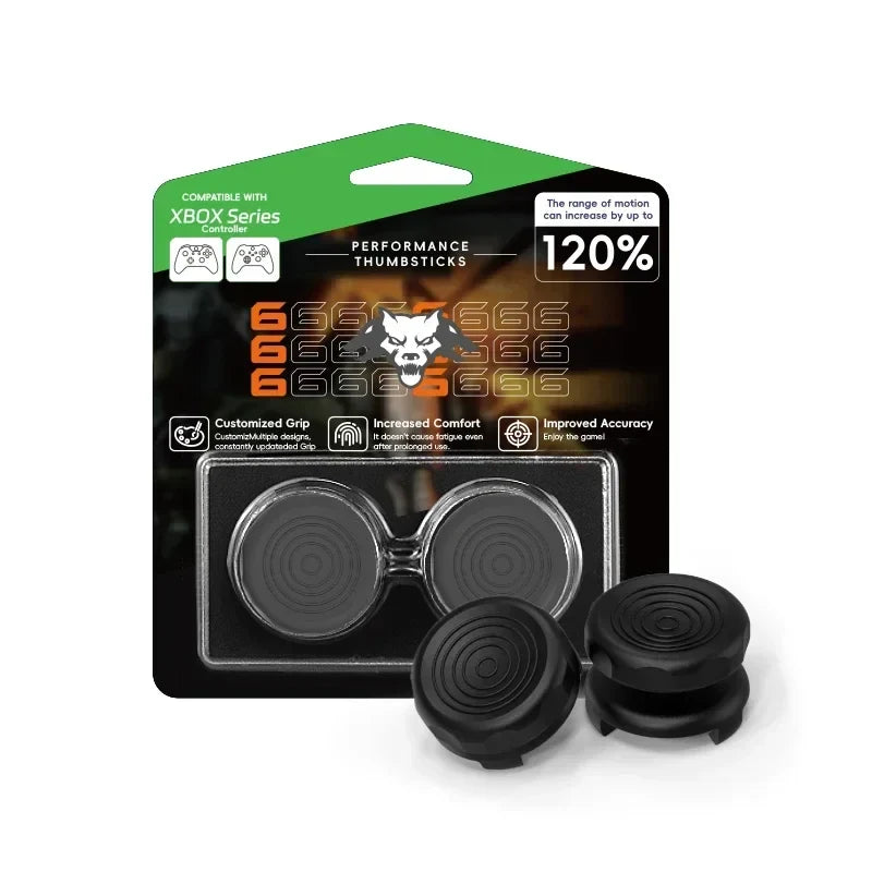 2PCS High-Rise Analog Stick Cap for PS4 PS5 Xbox One | FPS Precision Thumb Grip Joystick Cover