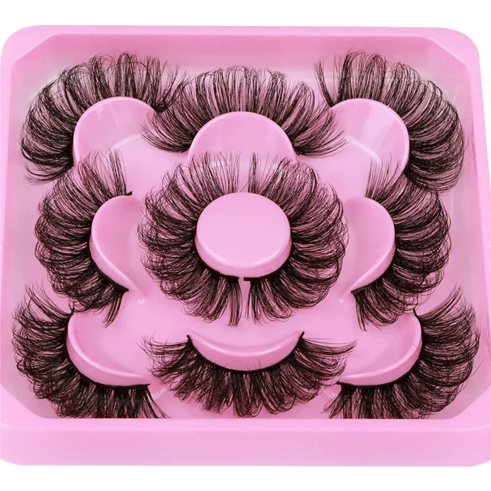 Fluffy Mink Lashes 3D False Eyelashes Russian Volume Eyelashes Fake Eyelash Extension Make Up