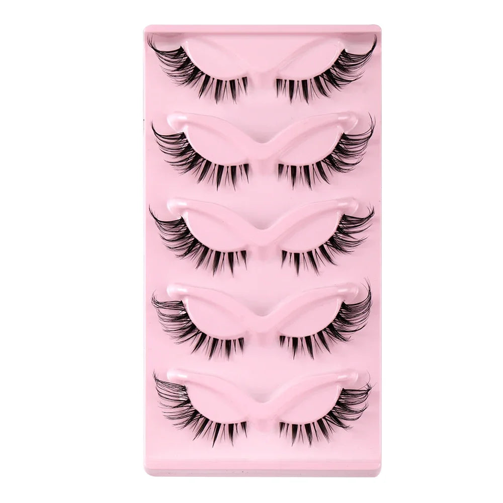 End Eye Elongated Eyelashes Clear Band Lashes Eyelash Extension Manga Lashes