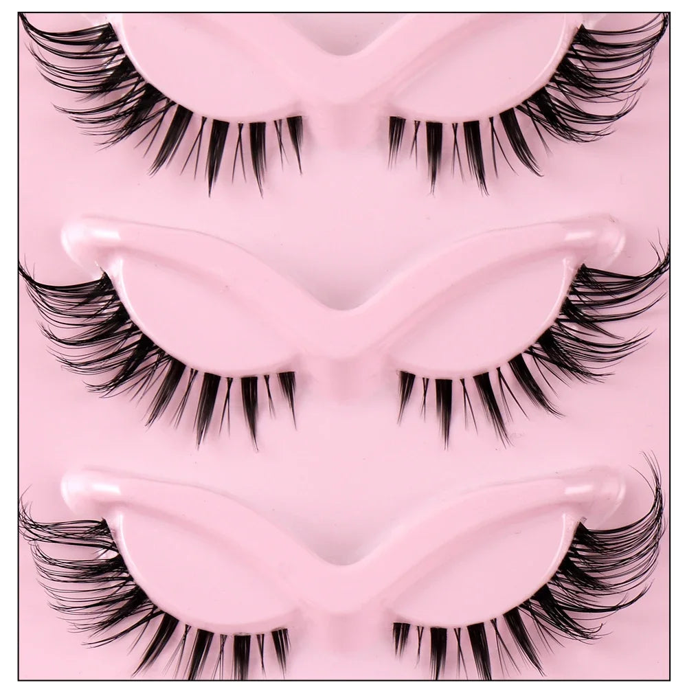 End Eye Elongated Eyelashes Clear Band Lashes Eyelash Extension Manga Lashes