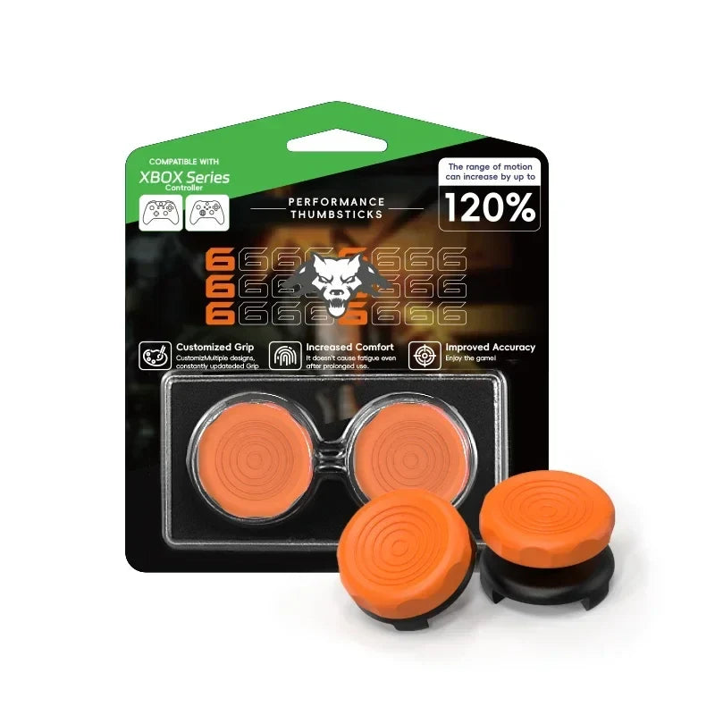 2PCS High-Rise Analog Stick Cap for PS4 PS5 Xbox One | FPS Precision Thumb Grip Joystick Cover