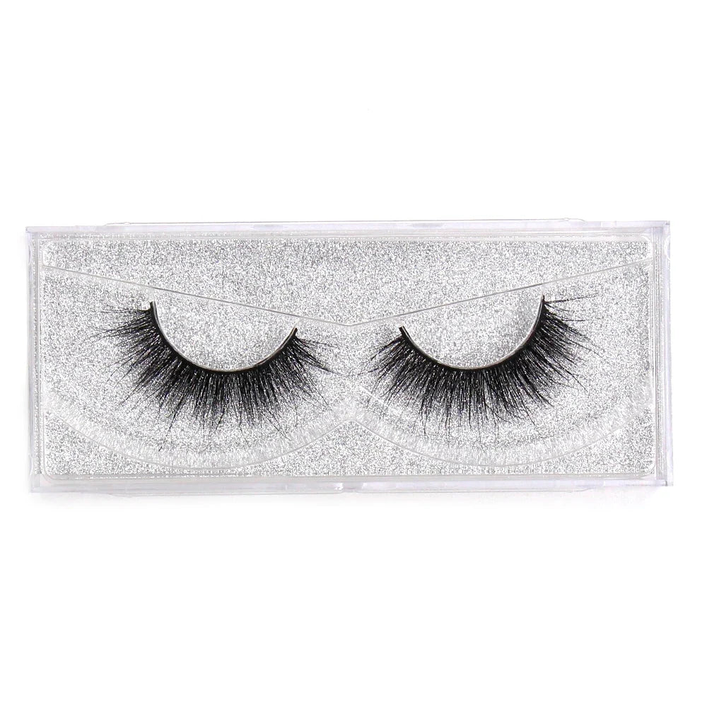 LEHUAMAO 5D Mink Hair False Eyelashes Wispy Cross Natural Mink Lashes Fluffy Eyelash Extension Tools Makeup Handmade Eye lashes