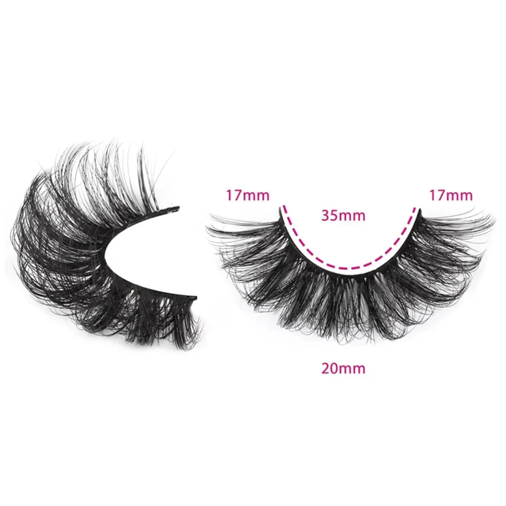 Fluffy Mink Lashes 3D False Eyelashes Russian Volume Eyelashes Fake Eyelash Extension Make Up