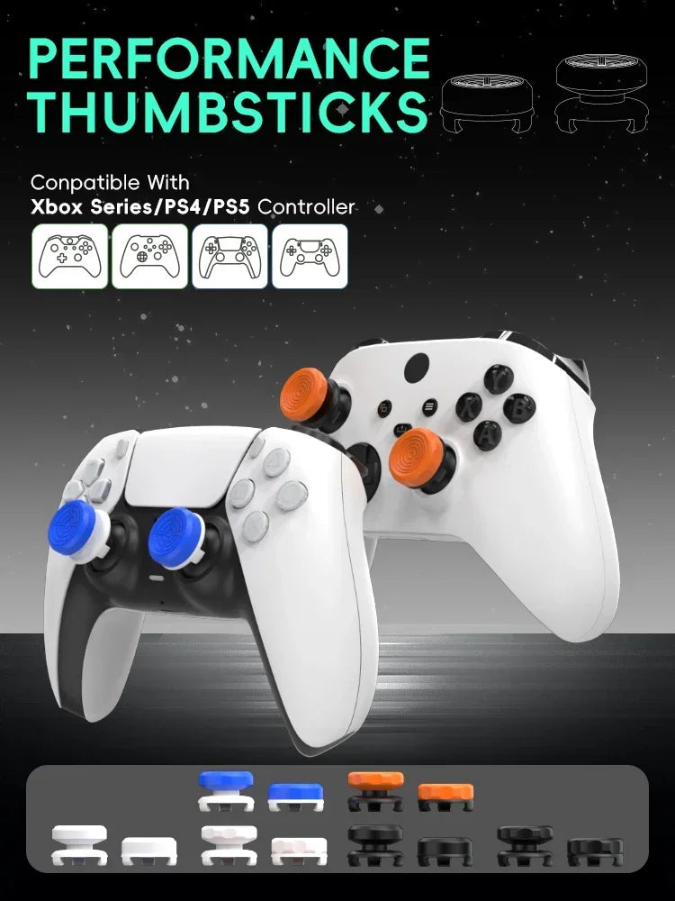 2PCS High-Rise Analog Stick Cap for PS4 PS5 Xbox One | FPS Precision Thumb Grip Joystick Cover