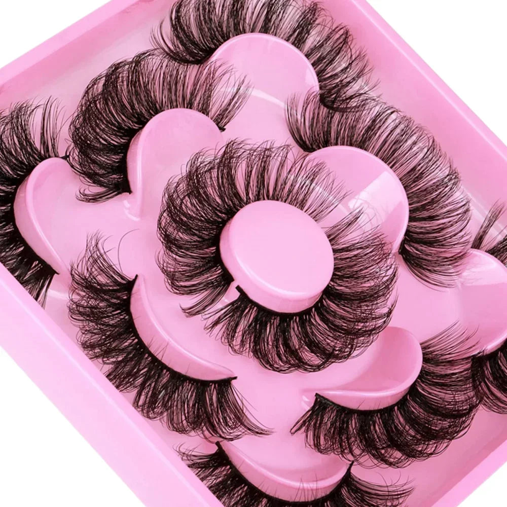 Fluffy Mink Lashes 3D False Eyelashes Russian Volume Eyelashes Fake Eyelash Extension Make Up