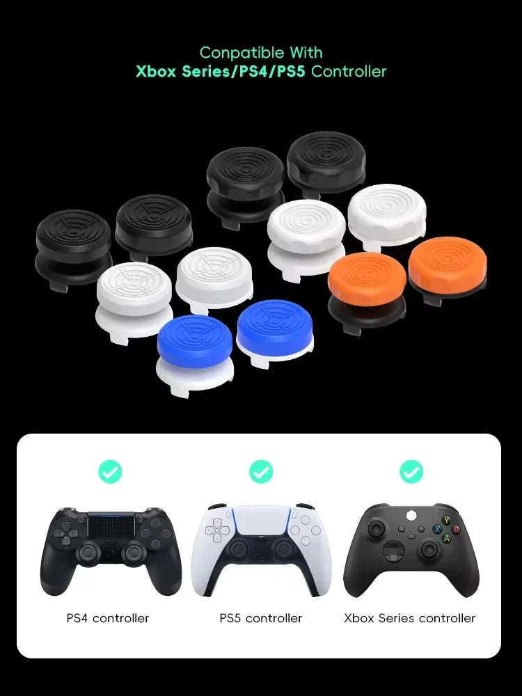 2PCS High-Rise Analog Stick Cap for PS4 PS5 Xbox One | FPS Precision Thumb Grip Joystick Cover