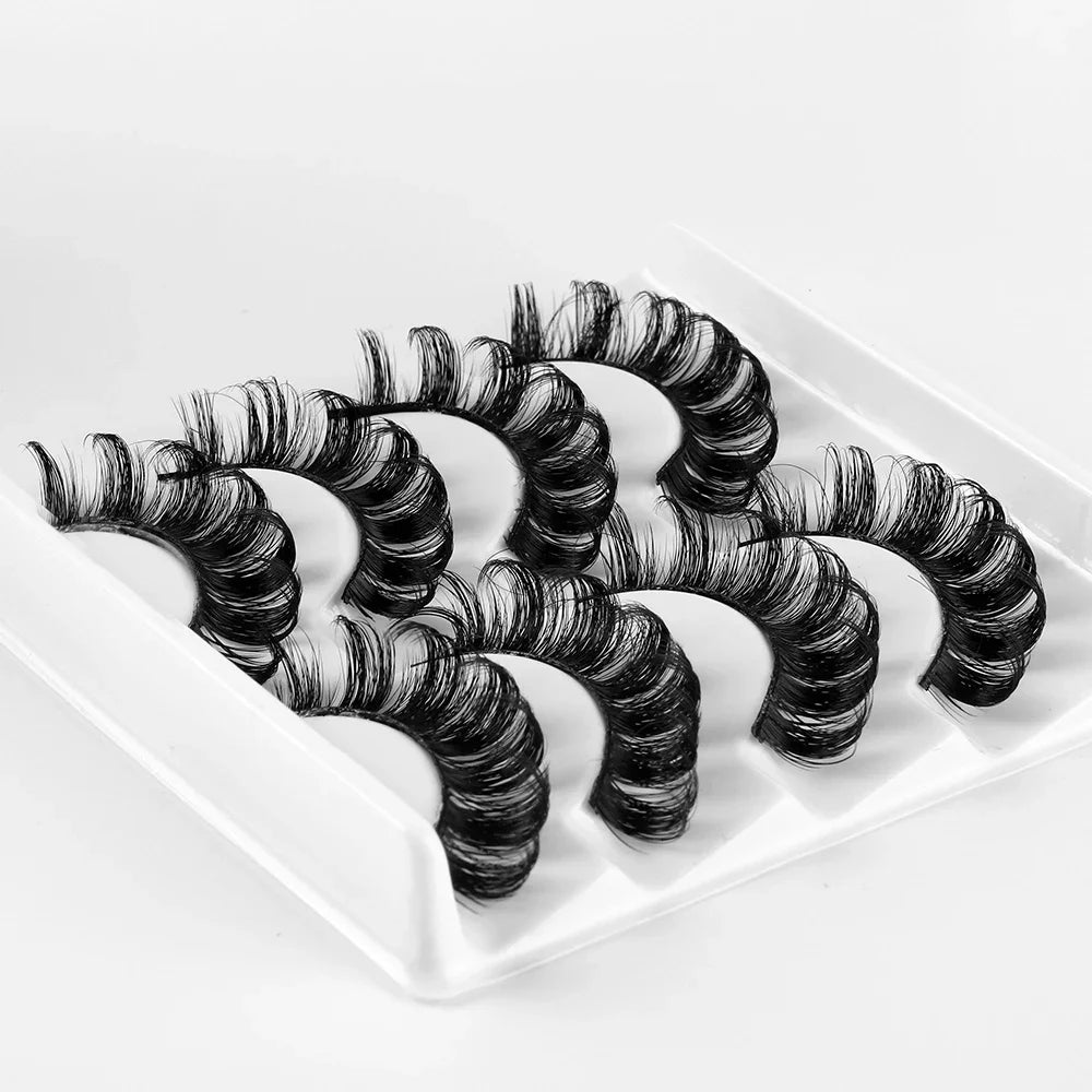 3D Mink Eyelashes Reusable Fluffy Russian Strip Lashes eyelashes extensions