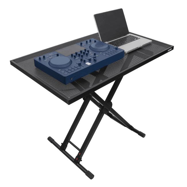 ProX T-KSTU4024 - 40X24 Utility Music Keyboard X Stand Table Top Add on for DJ Controller Flight Case Midi Controllers Laptop