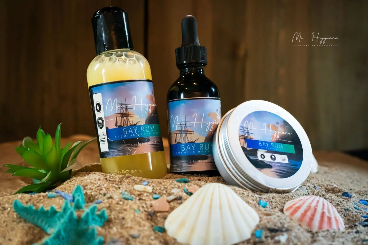 Bay Rum Mens Beard Kit – Bold Scent, Full Grooming Set