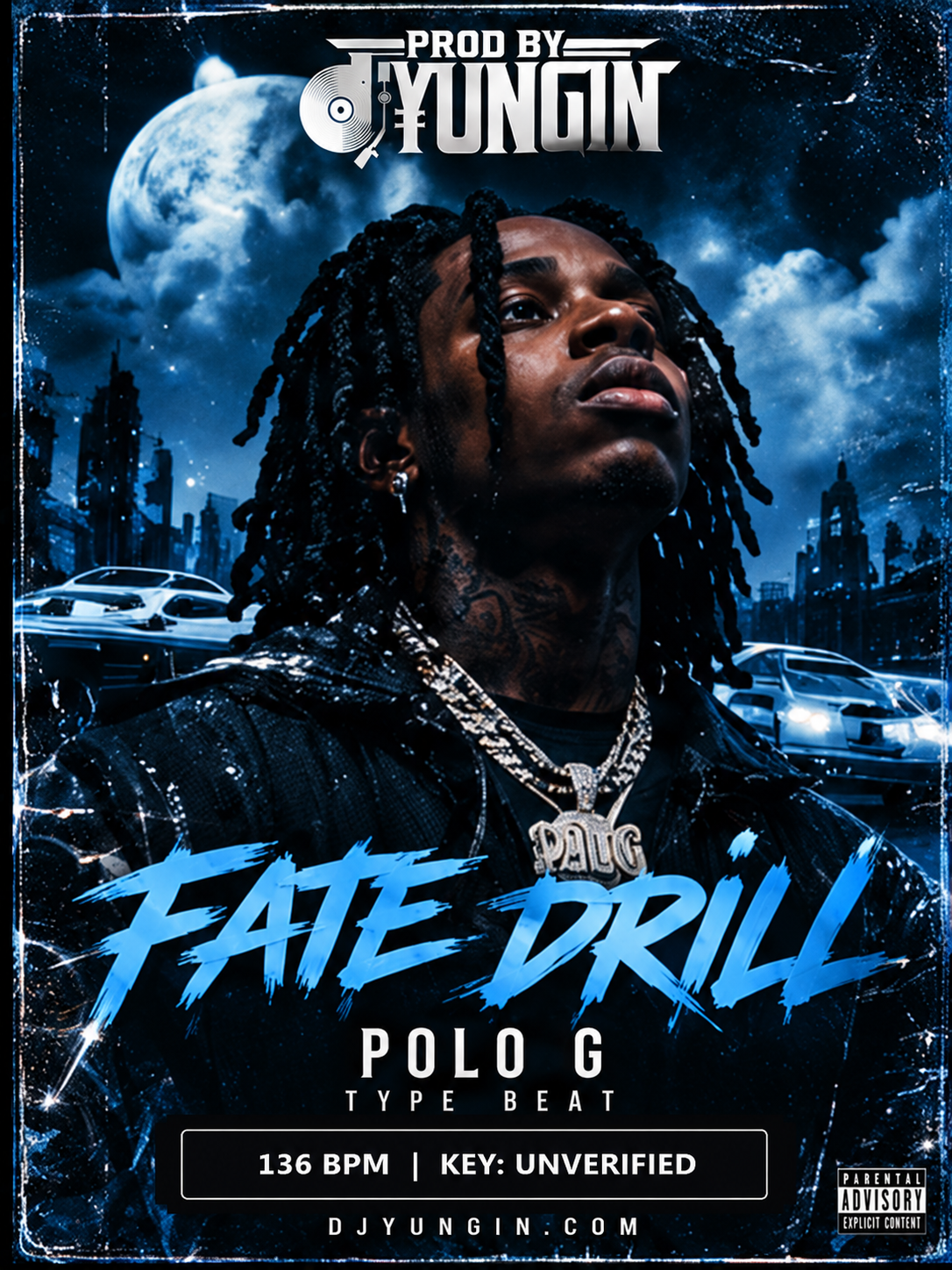 FATE DRILL beat cover without year, Prod by DJ Yungin