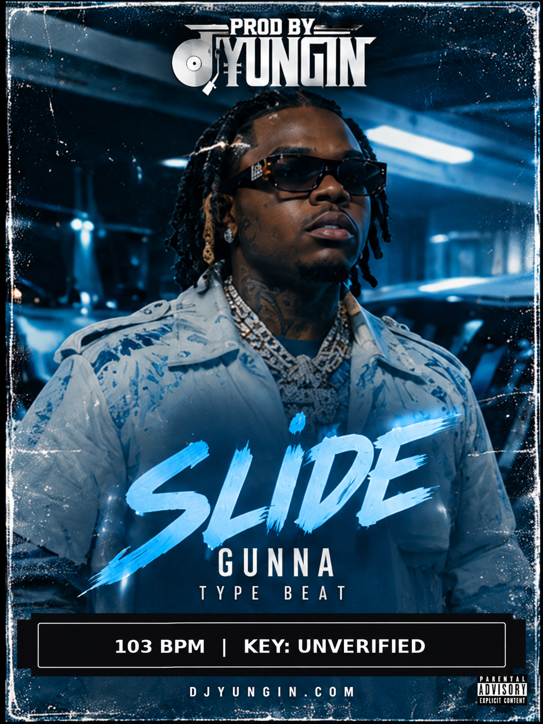 SLIDE beat cover without year, Prod by DJ Yungin