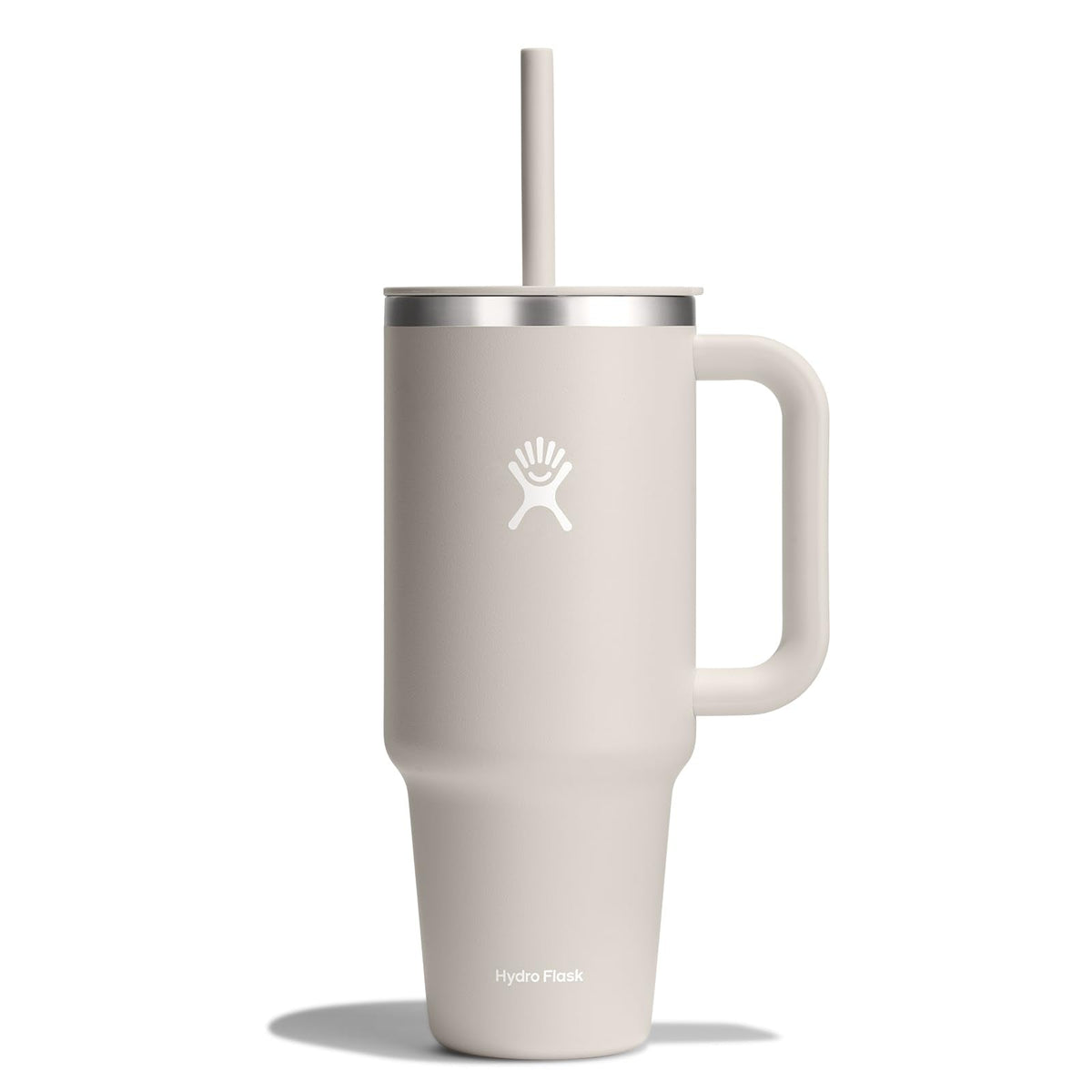 Hydro Flask 40 Oz Travel Tumbler with Handle, Lid and Straw - Insulated Stainless Steel in Sugarplum