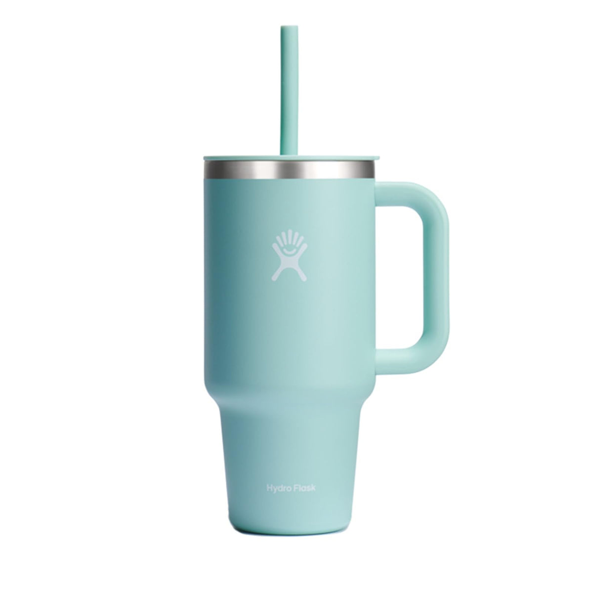 Hydro Flask 40 Oz Travel Tumbler with Handle, Lid and Straw - Insulated Stainless Steel in Sugarplum