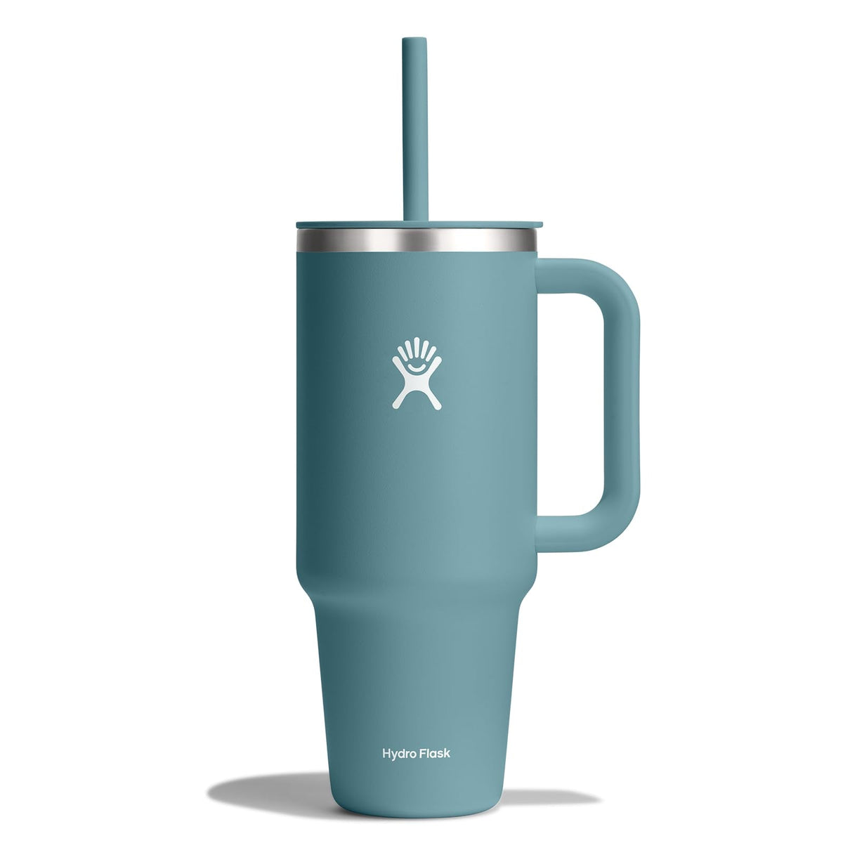 Hydro Flask 40 Oz Travel Tumbler with Handle, Lid and Straw - Insulated Stainless Steel in Sugarplum