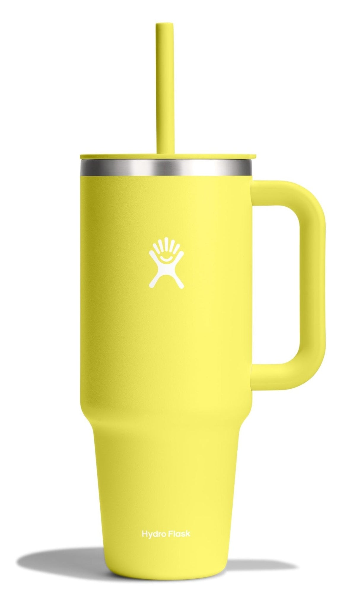 Hydro Flask 40 Oz Travel Tumbler with Handle, Lid and Straw - Insulated Stainless Steel in Sugarplum
