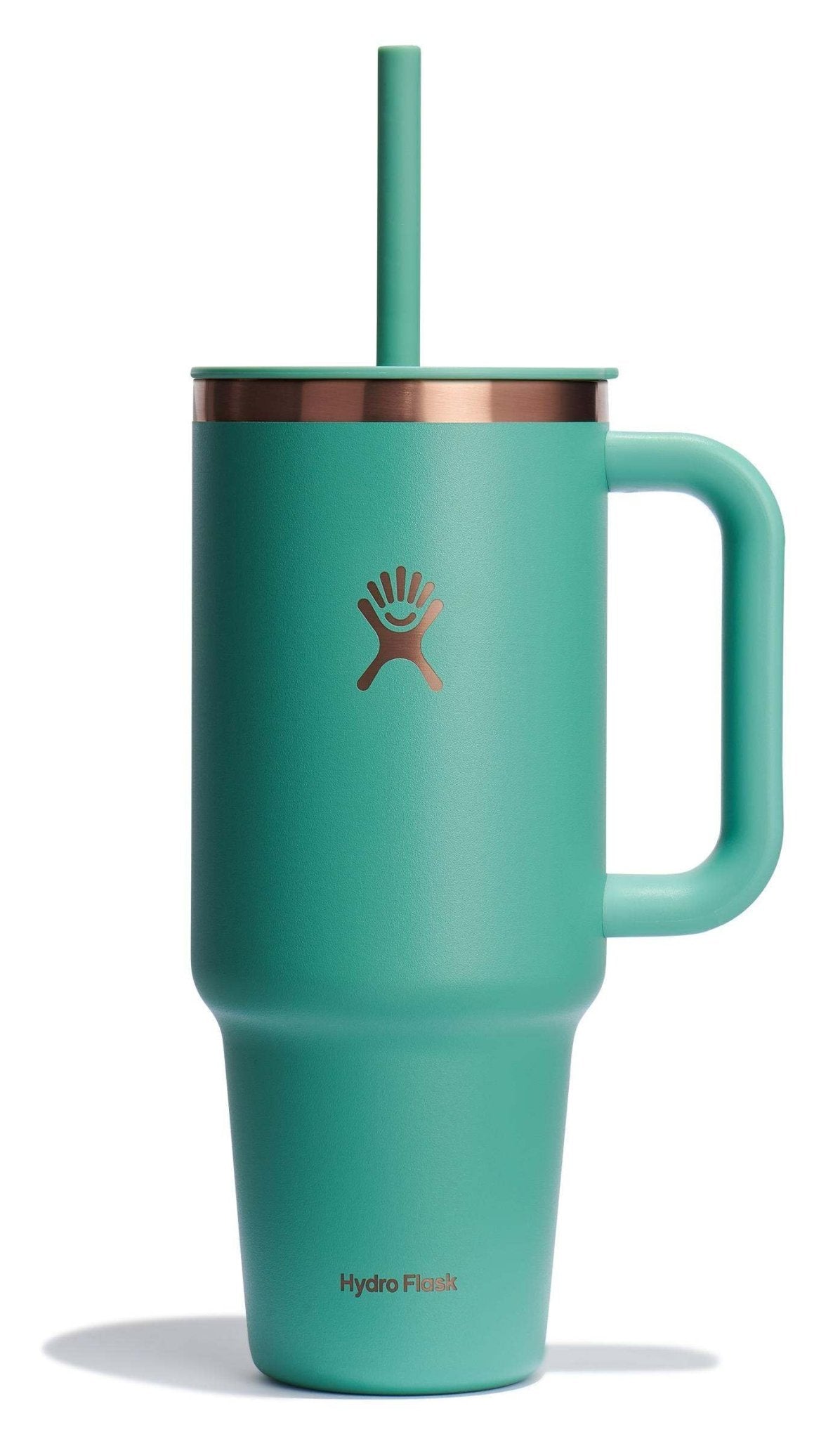 Hydro Flask 40 Oz Travel Tumbler with Handle, Lid and Straw - Insulated Stainless Steel in Sugarplum