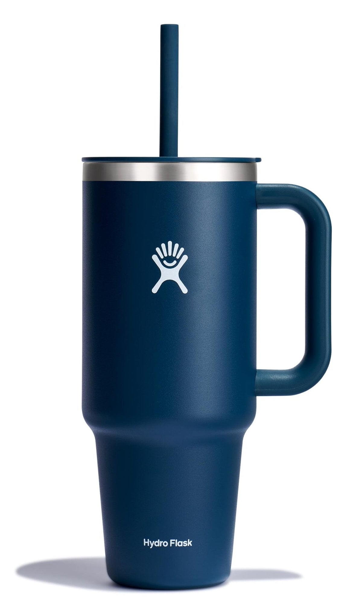 Hydro Flask 40 Oz Travel Tumbler with Handle, Lid and Straw - Insulated Stainless Steel in Sugarplum