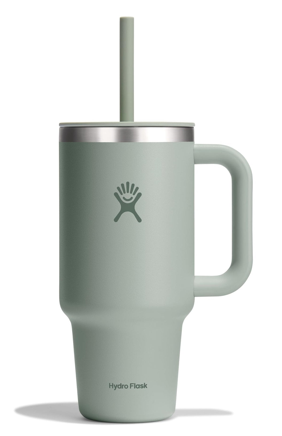 Hydro Flask 40 Oz Travel Tumbler with Handle, Lid and Straw - Insulated Stainless Steel in Sugarplum