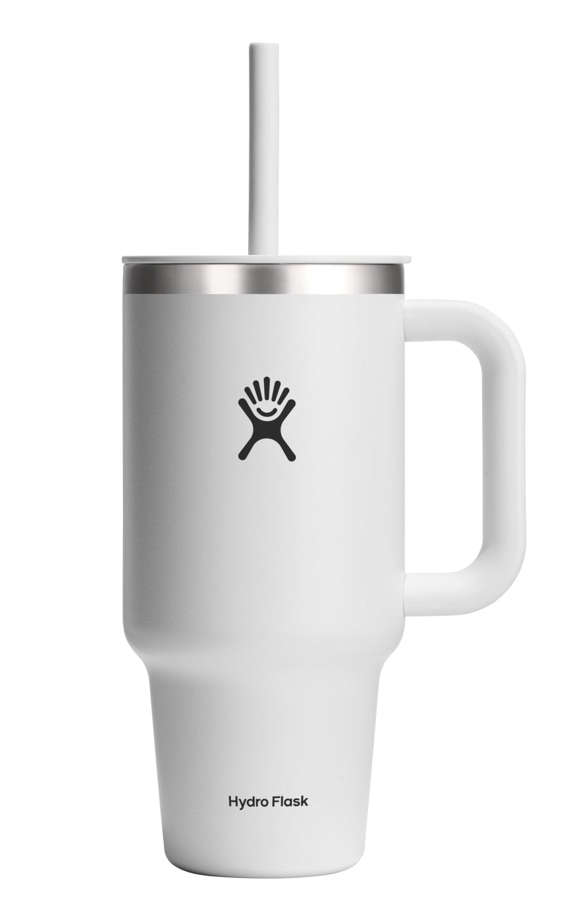 Hydro Flask 40 Oz Travel Tumbler with Handle, Lid and Straw - Insulated Stainless Steel in Sugarplum