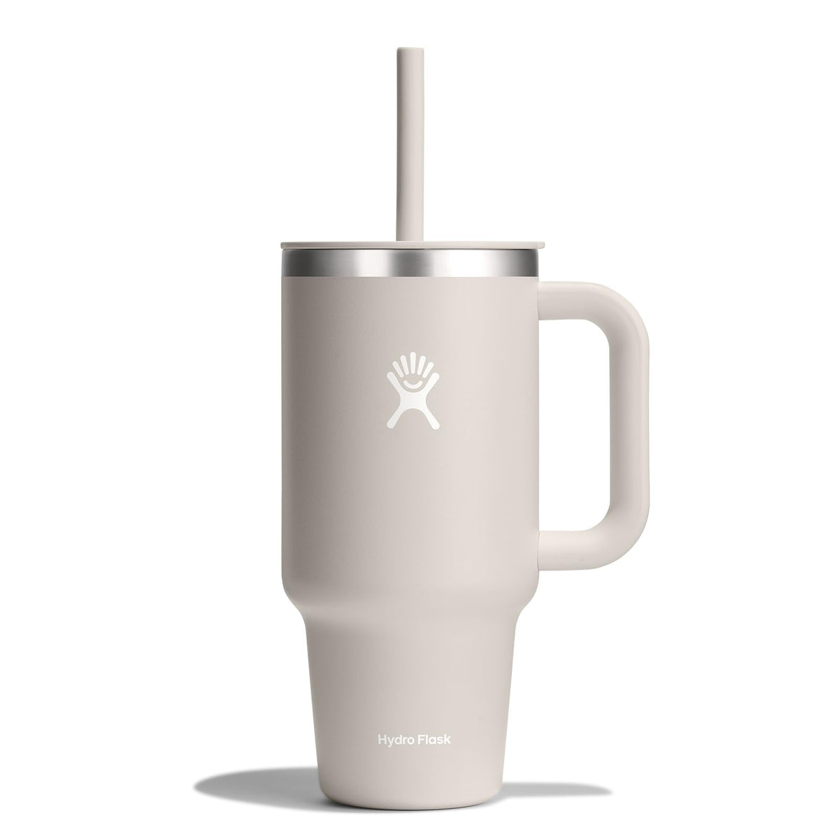 Hydro Flask 40 Oz Travel Tumbler with Handle, Lid and Straw - Insulated Stainless Steel in Sugarplum