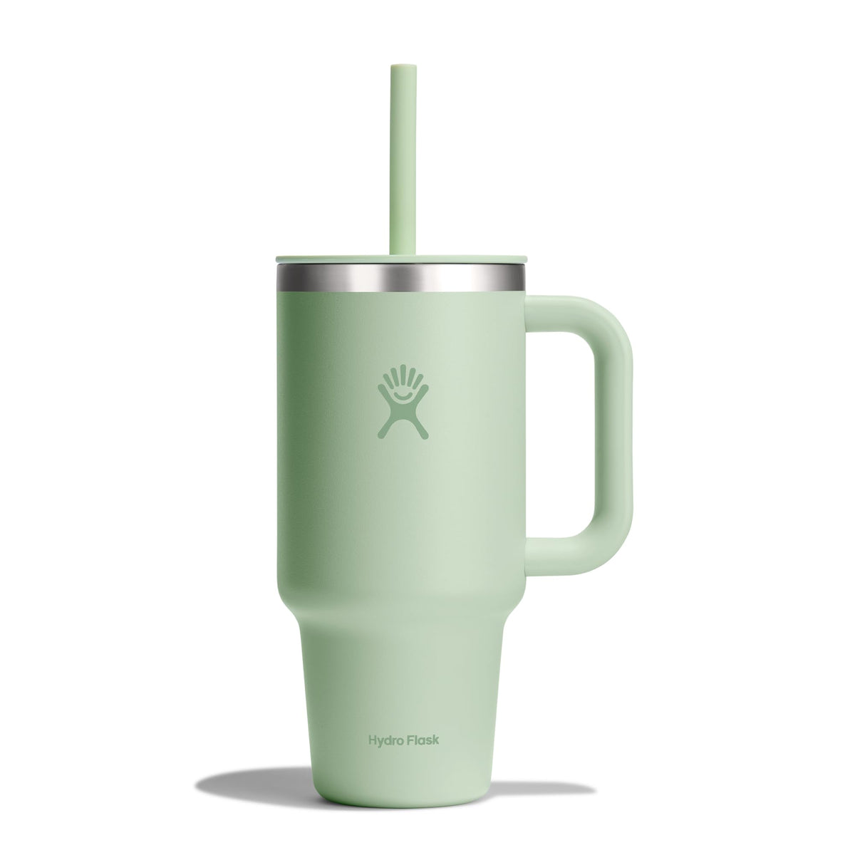 Hydro Flask 40 Oz Travel Tumbler with Handle, Lid and Straw - Insulated Stainless Steel in Sugarplum