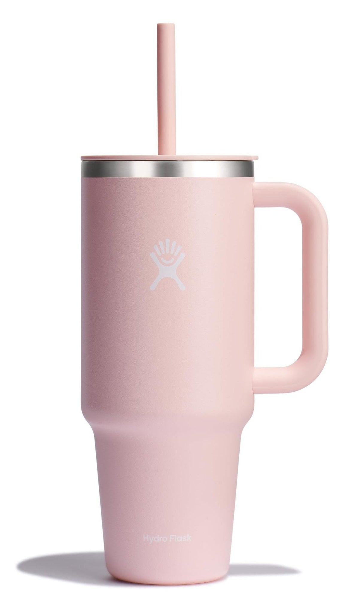 Hydro Flask 40 Oz Travel Tumbler with Handle, Lid and Straw - Insulated Stainless Steel in Sugarplum