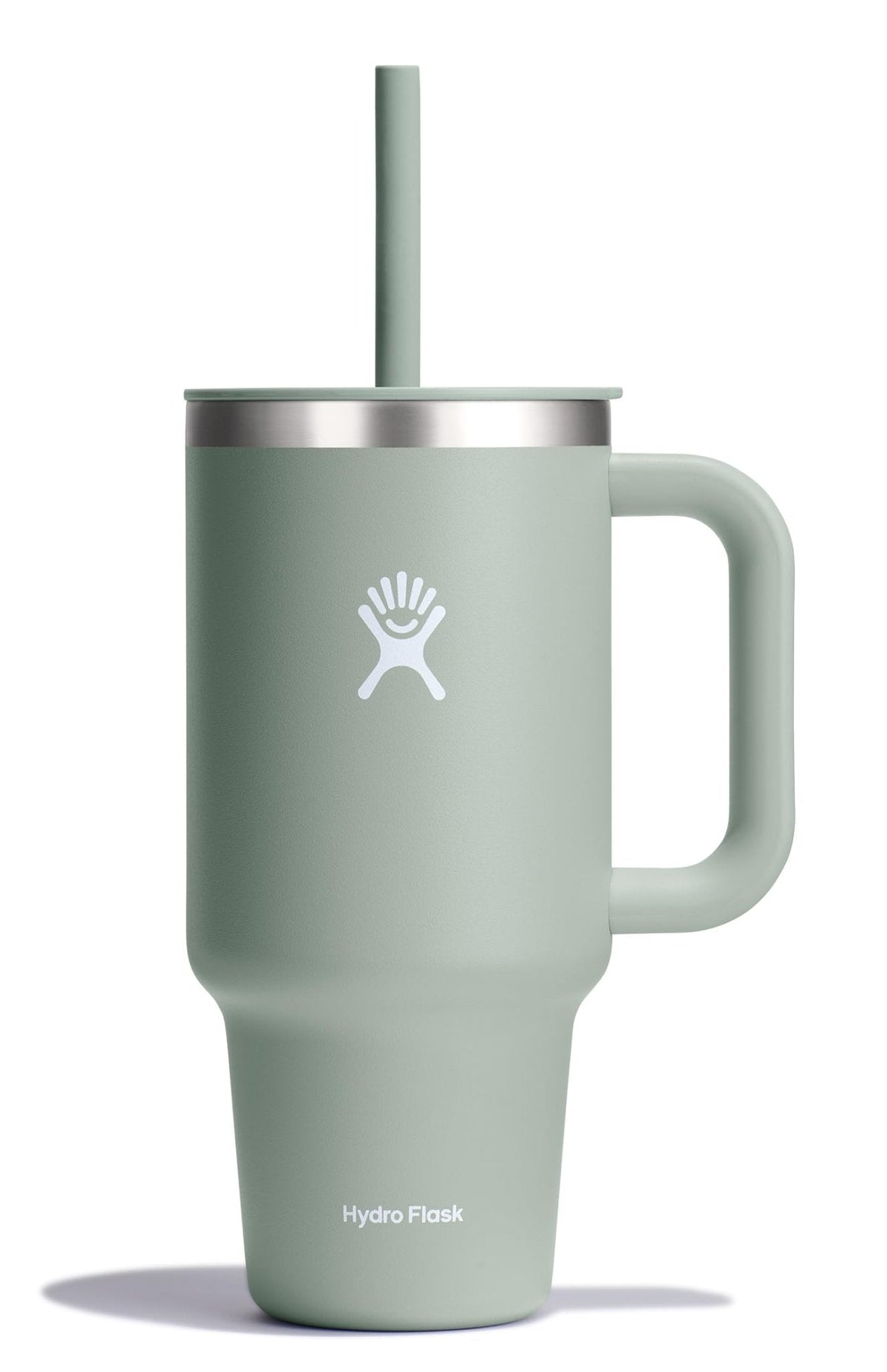 Hydro Flask 40 Oz Travel Tumbler with Handle, Lid and Straw - Insulated Stainless Steel in Sugarplum