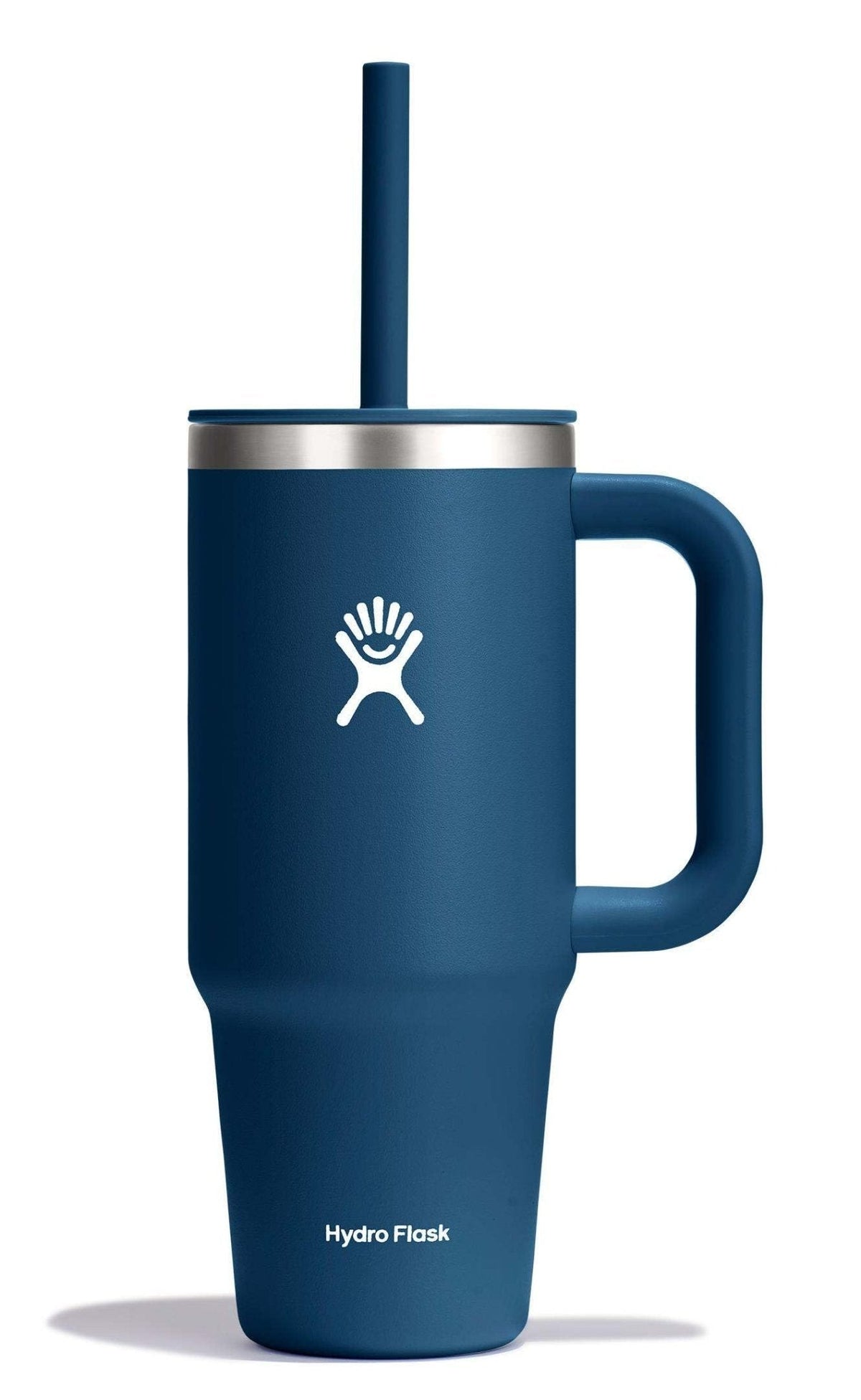 Hydro Flask 40 Oz Travel Tumbler with Handle, Lid and Straw - Insulated Stainless Steel in Sugarplum