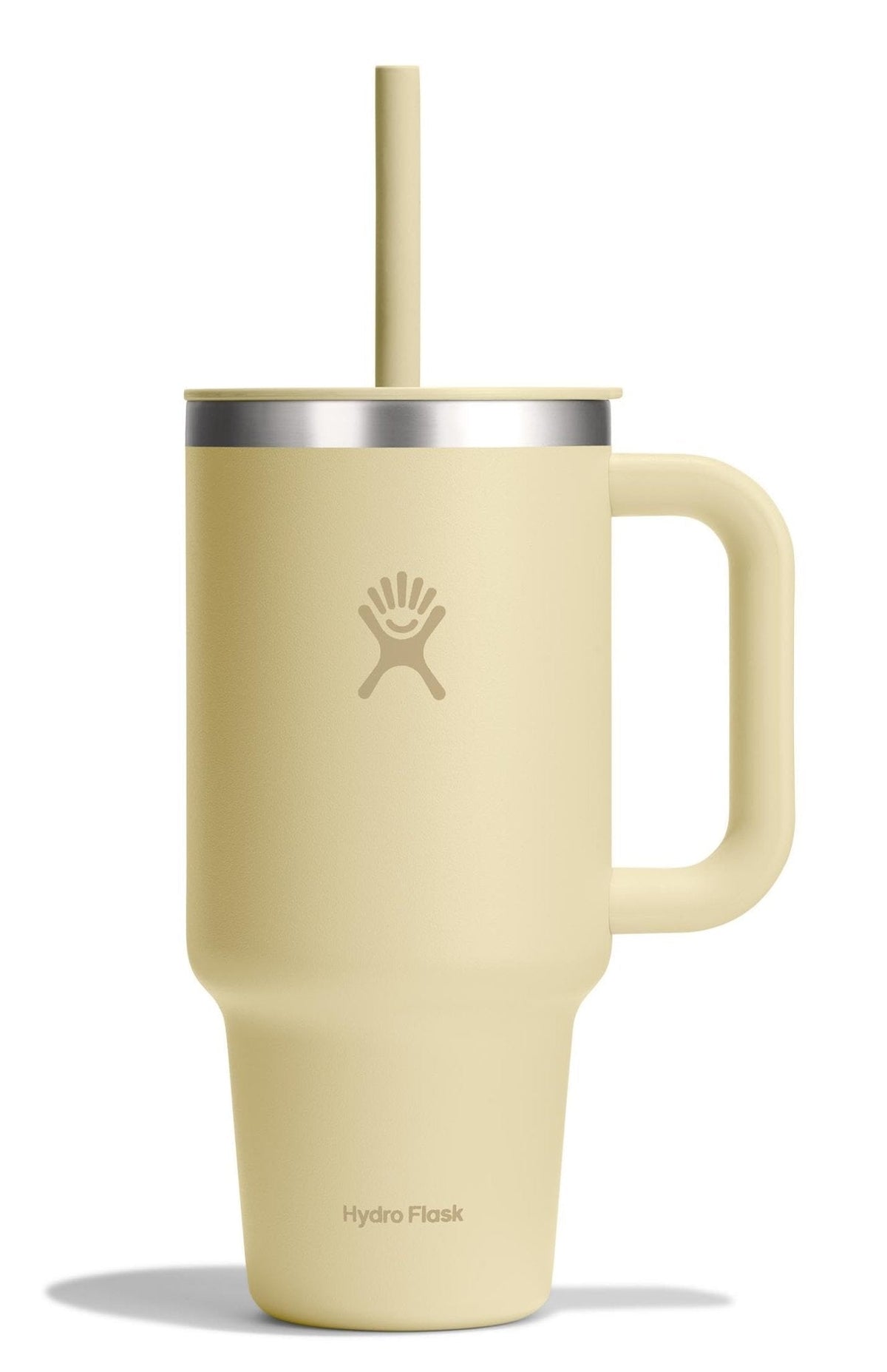 Hydro Flask 40 Oz Travel Tumbler with Handle, Lid and Straw - Insulated Stainless Steel in Sugarplum