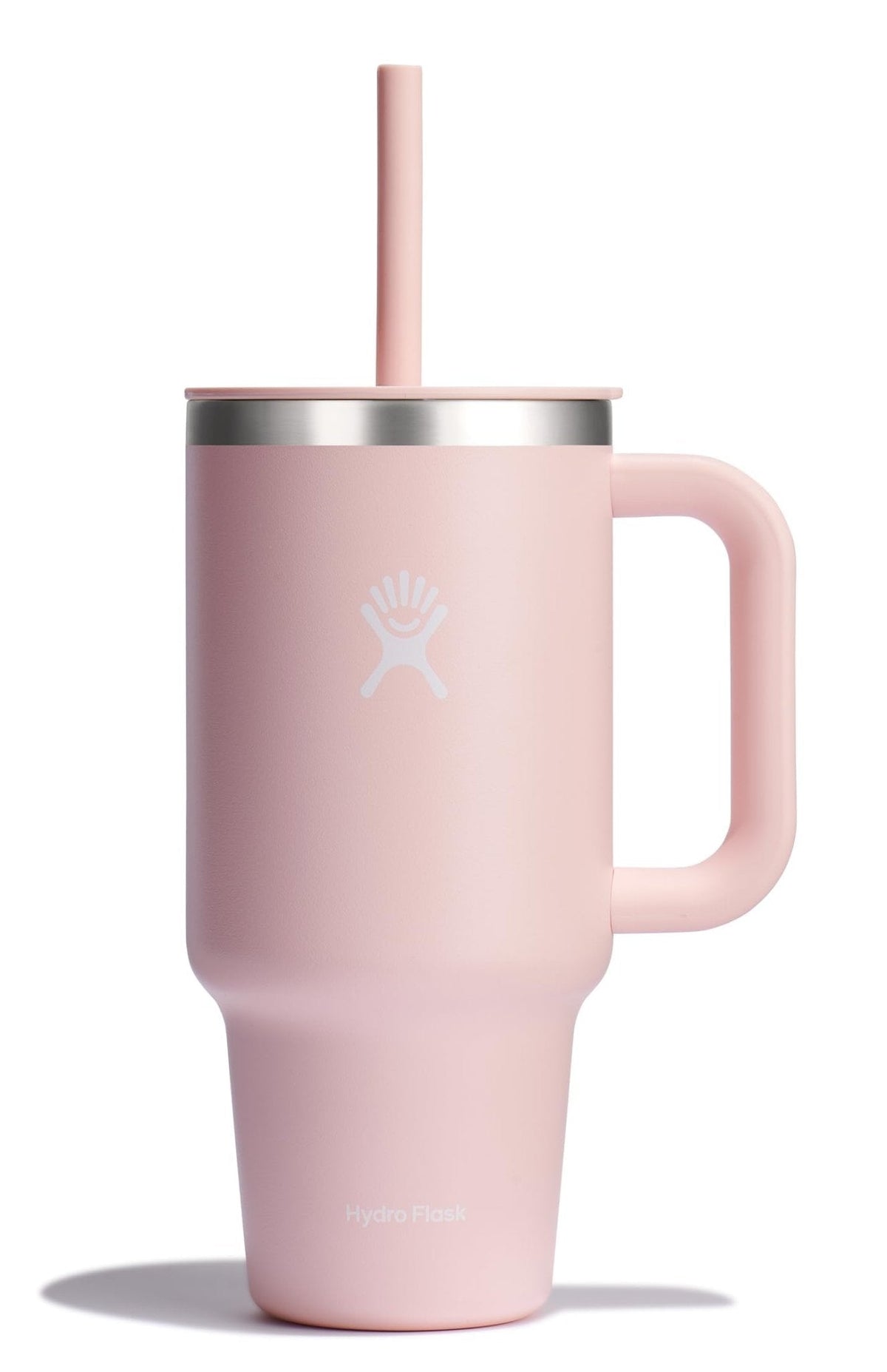 Hydro Flask 40 Oz Travel Tumbler with Handle, Lid and Straw - Insulated Stainless Steel in Sugarplum