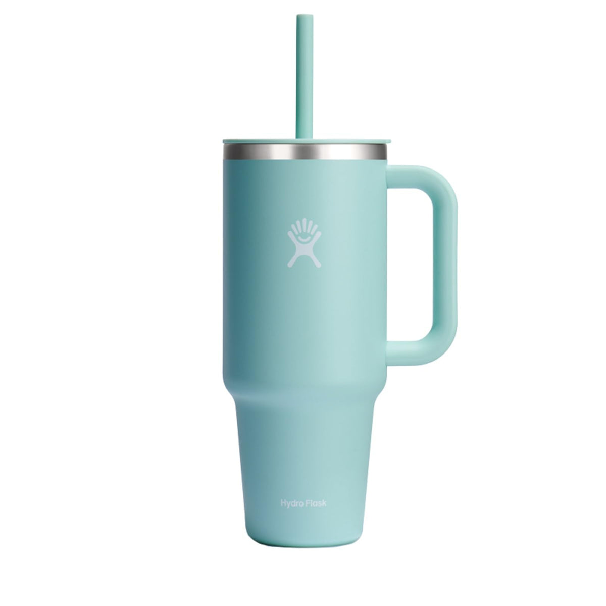 Hydro Flask 40 Oz Travel Tumbler with Handle, Lid and Straw - Insulated Stainless Steel in Sugarplum