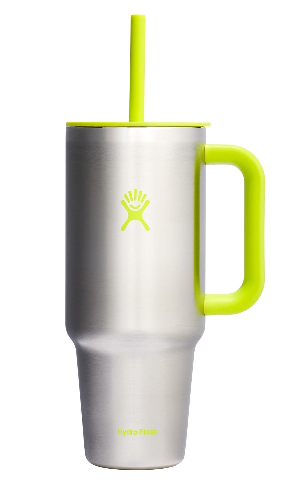 Hydro Flask 40 Oz Travel Tumbler with Handle, Lid and Straw - Insulated Stainless Steel in Sugarplum