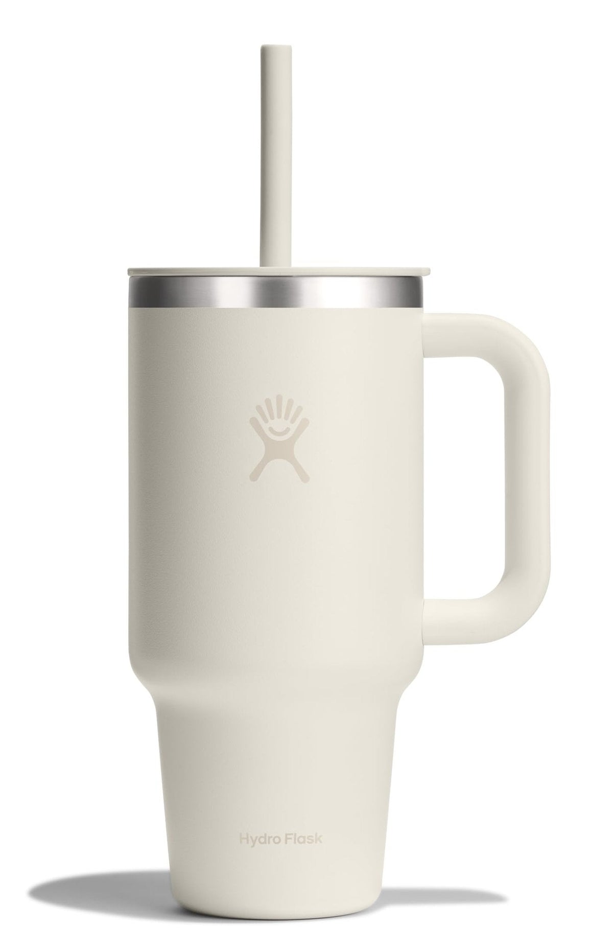 Hydro Flask 40 Oz Travel Tumbler with Handle, Lid and Straw - Insulated Stainless Steel in Sugarplum