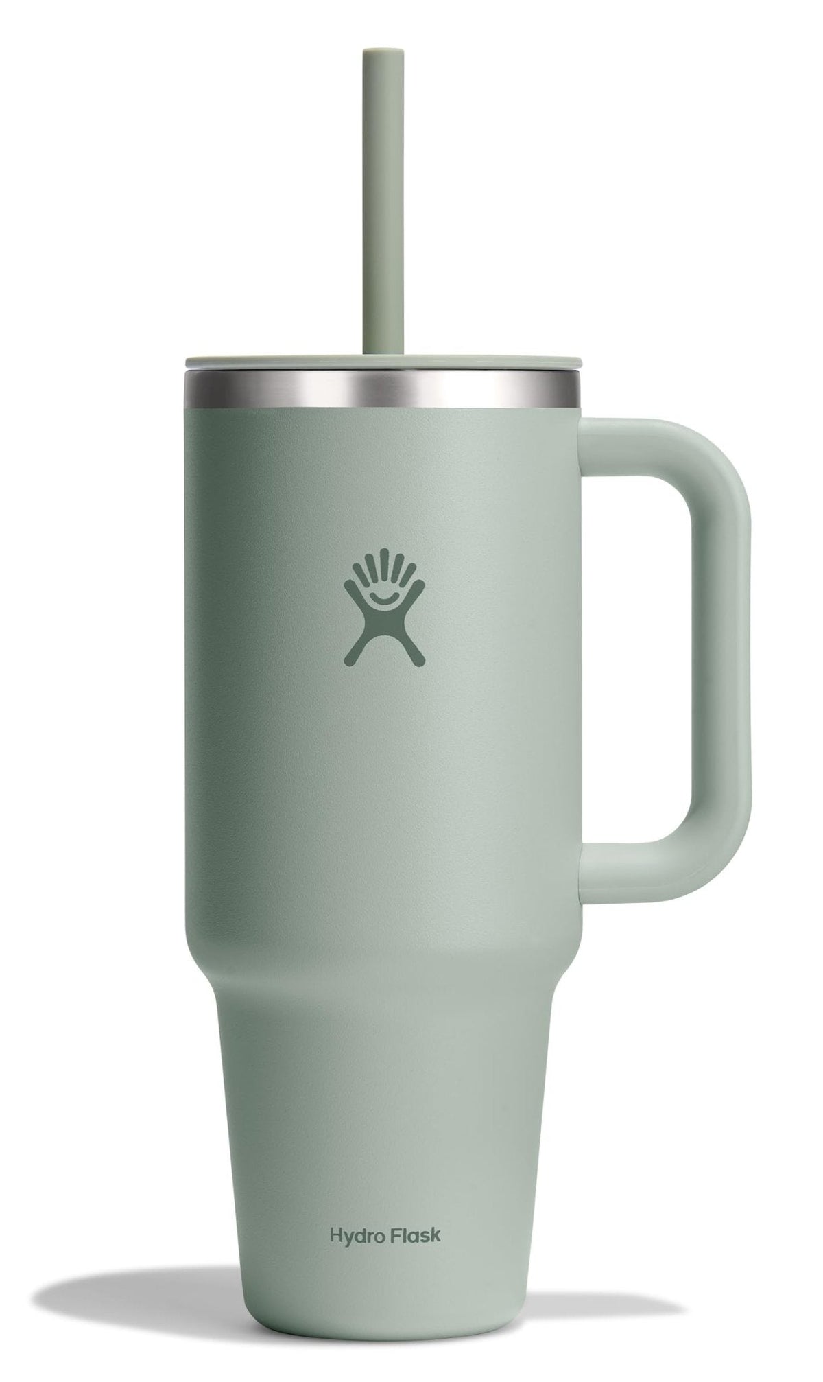 Hydro Flask 40 Oz Travel Tumbler with Handle, Lid and Straw - Insulated Stainless Steel in Sugarplum
