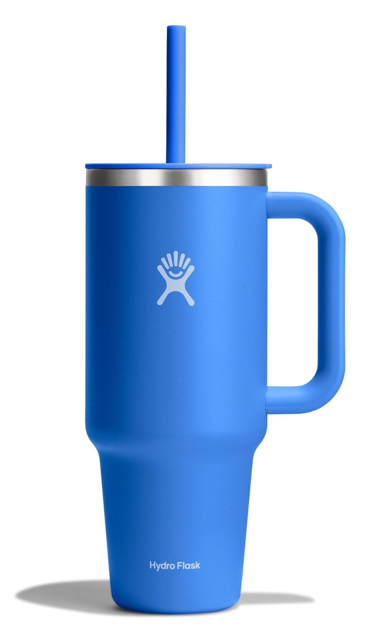 Hydro Flask 40 Oz Travel Tumbler with Handle, Lid and Straw - Insulated Stainless Steel in Sugarplum