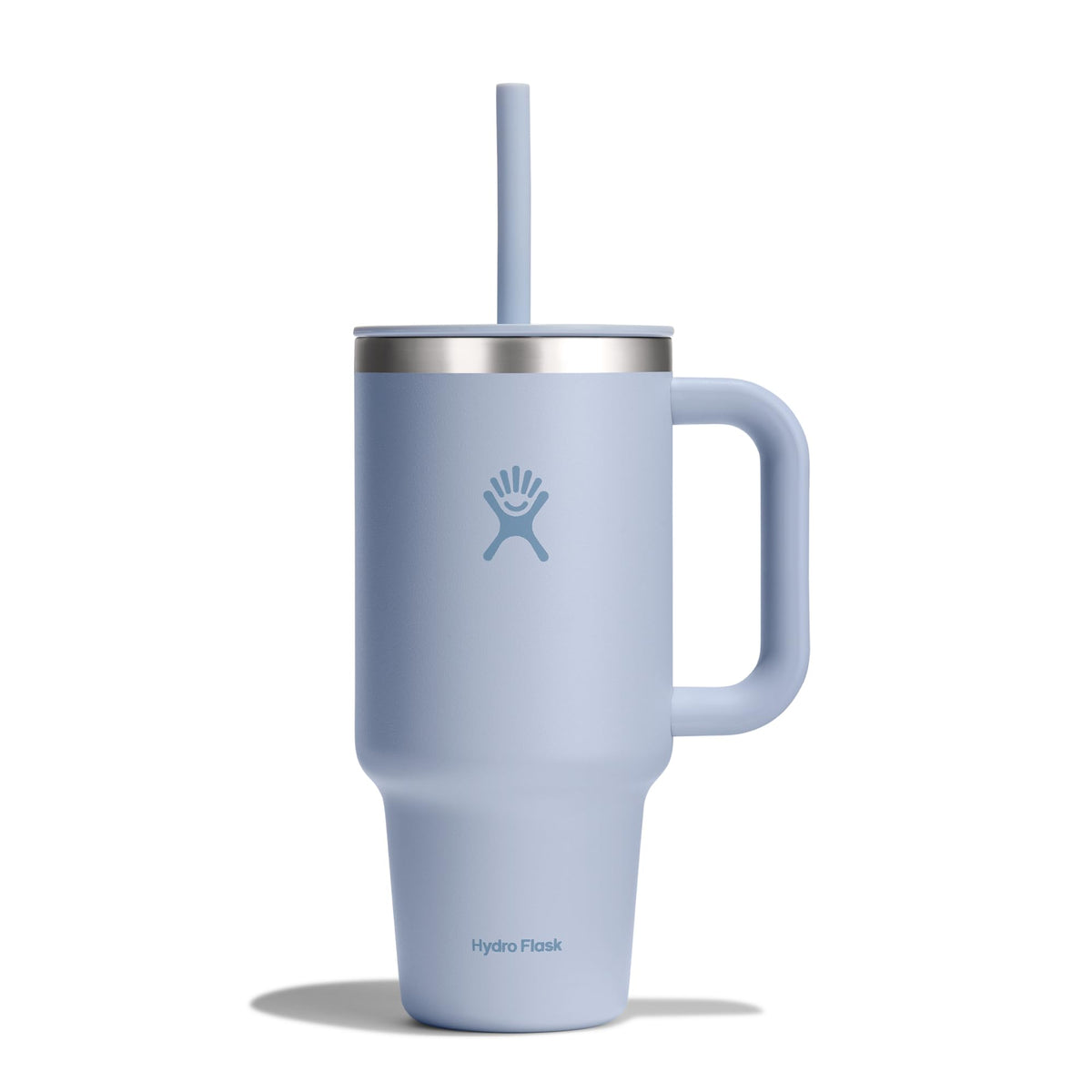 Hydro Flask 40 Oz Travel Tumbler with Handle, Lid and Straw - Insulated Stainless Steel in Sugarplum
