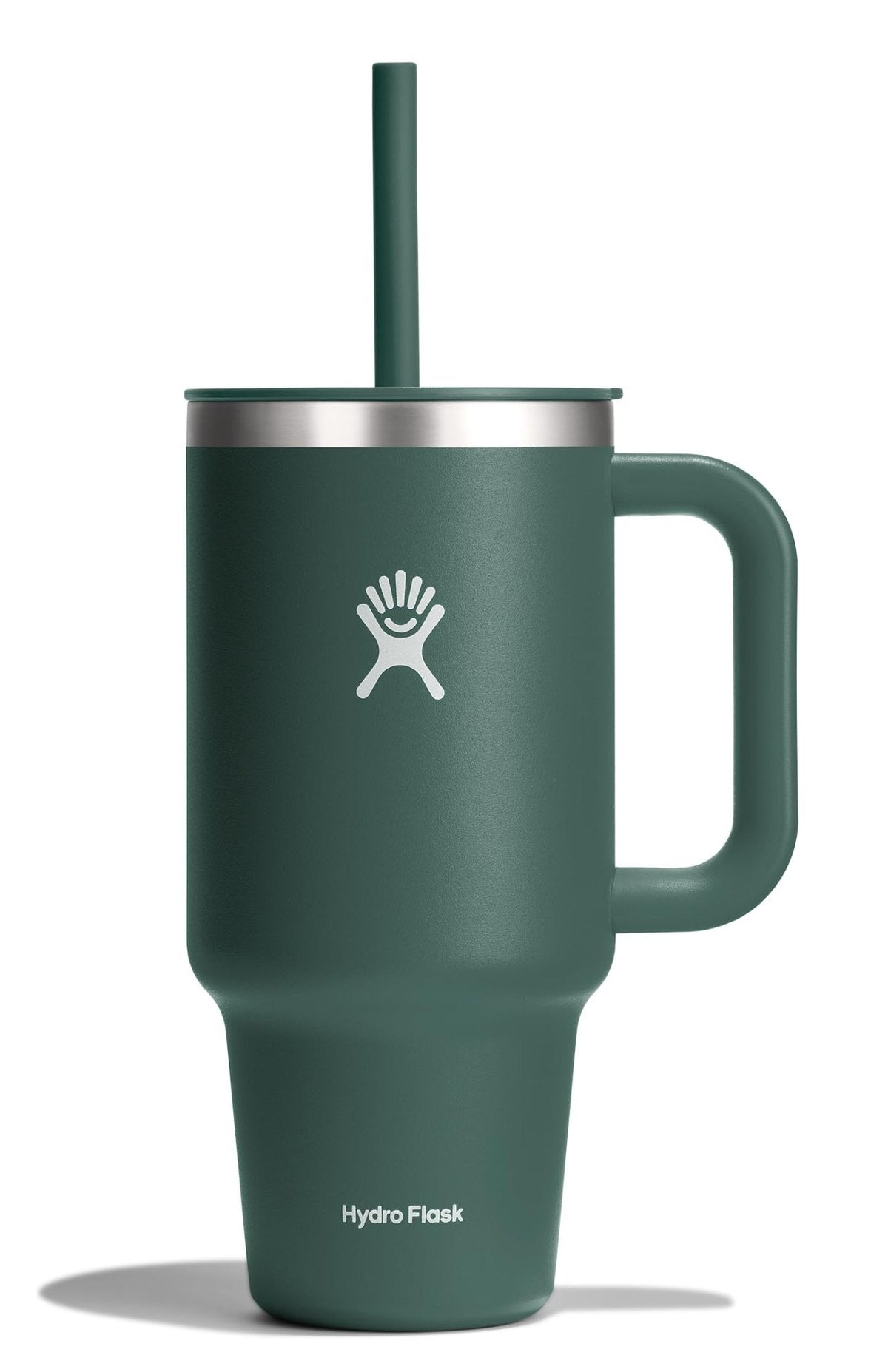 Hydro Flask 40 Oz Travel Tumbler with Handle, Lid and Straw - Insulated Stainless Steel in Sugarplum
